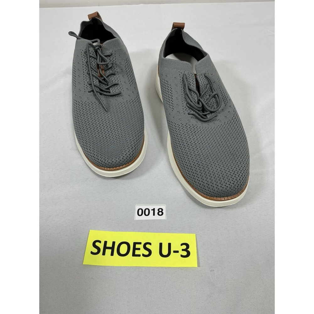 Men’s NWOT Vilocy Lace Up Oxford Sneakers Gray Size Eu 47 Us 12.5 Gray/brown - Picture 3 of 8